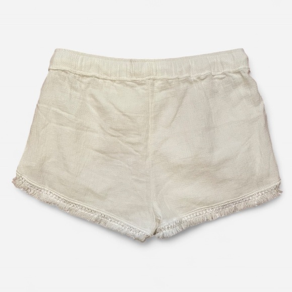 NWT Banjara White Fringe 100% Cotton Boho Summer Shorts Size L. - Picture 5 of 5